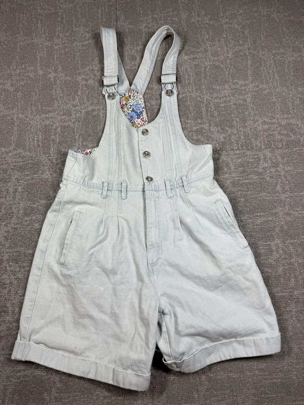 Vintage Good Fellows Clothing Co Denim Boho Short Overalls Size 7/8